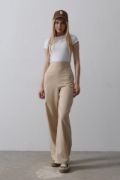 Beli Yarım Lastikli Palazzo Pantolon - Camel resmi
